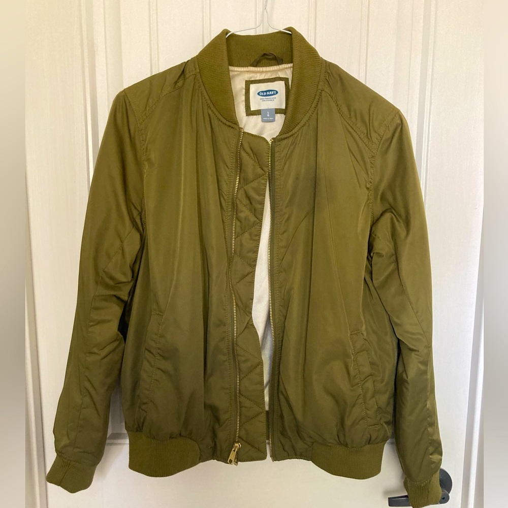 Olive Green Bomber Jacket